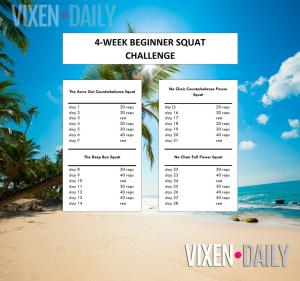 Αυτή η πρόκληση 4 εβδομάδων Squat σας κάνει να ταιριάξετε γρήγορα!