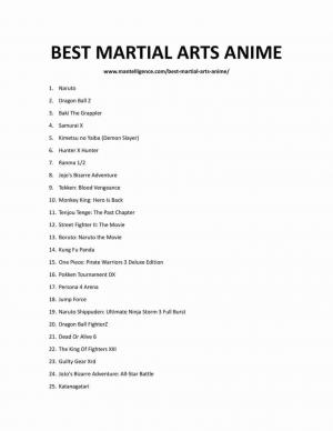 10+ migliori serie anime di arti marziali (e altro ancora!) Dovresti dare un'occhiata ora