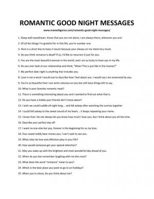 78 nejlepších romantických zpráv na dobrou noc
