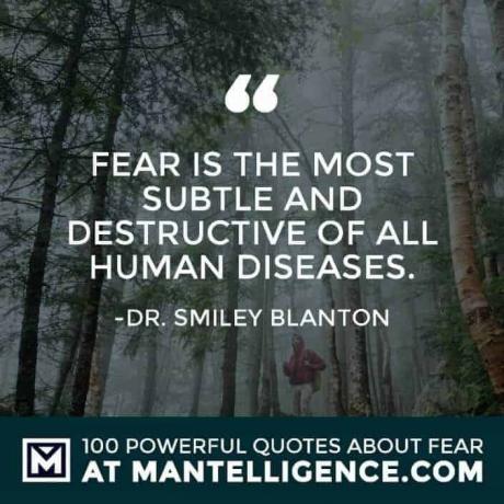 citati o strahu #28 - Strah je najsuptilnija i najrazornija od svih ljudskih bolesti.