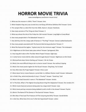 44 Horror Movie Trivia Spørgsmål og svar (80'erne, 90'erne, moderne)