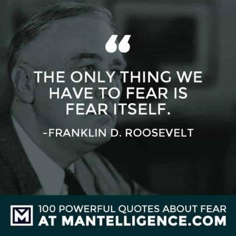 citati o strahu #60 - Jedino čega se moramo bojati je sam strah.