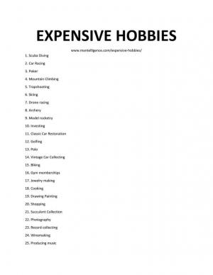 43 лучших дорогих хобби