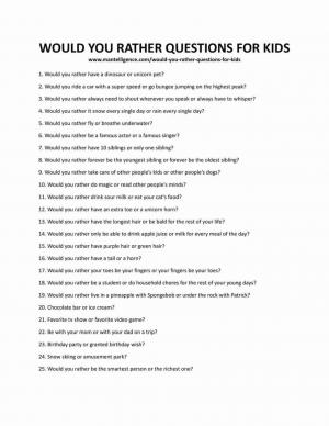 29 вопросов для детей (весёлые, забавные, грубые)