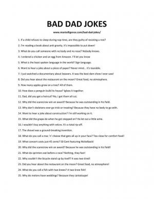305 beste dårlige pappa-vitser
