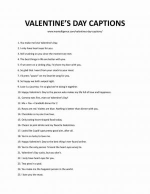 71 romantiske Valentinsdag-billedtekster til dit livs kærlighed